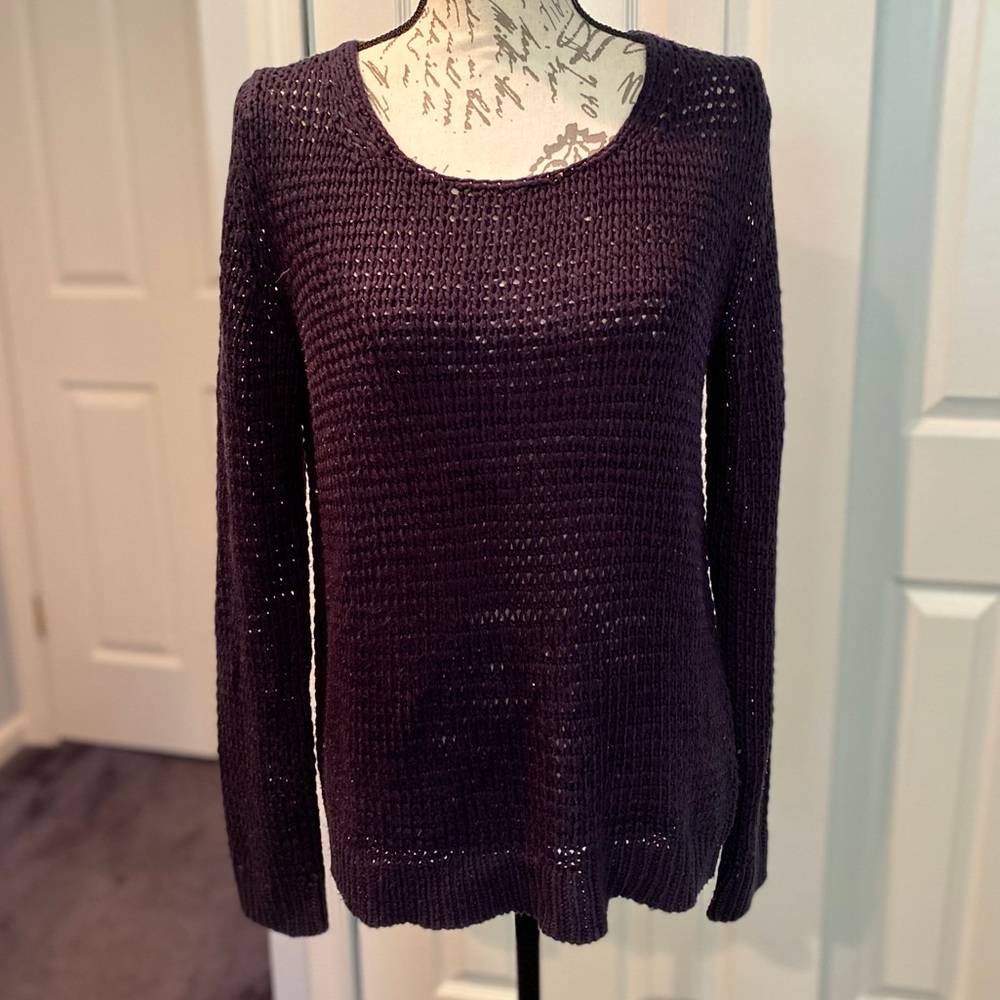 The Gap Handmade Open Cable Navy Sweater M GUC